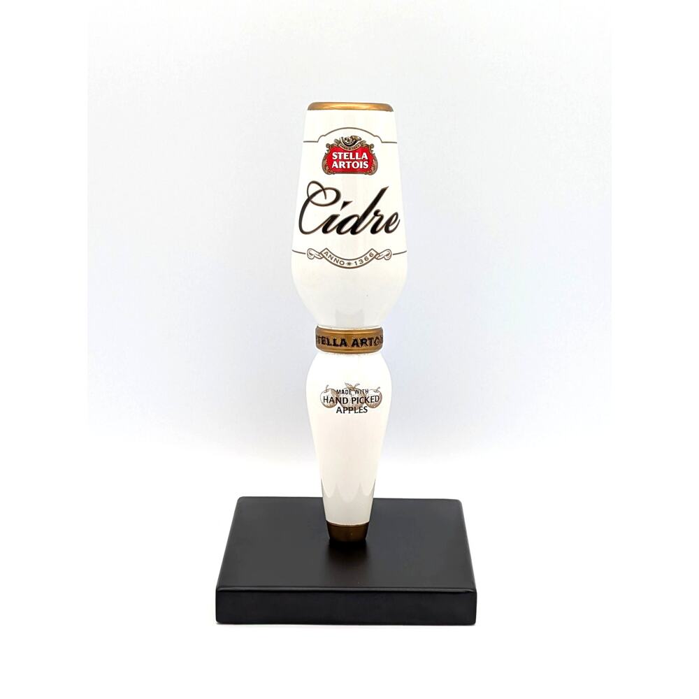 Stella Artois Cidre Draft Tap Handle Molded Resin Man Cave Keg Topper White Gold